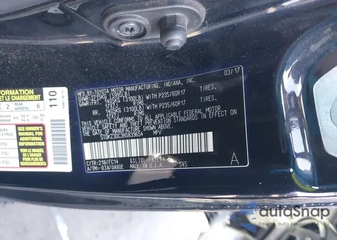 2017 Toyota Sienna Le 8 Passenger from USA, damaged, VIN 5TDKZ3DC3HS839654